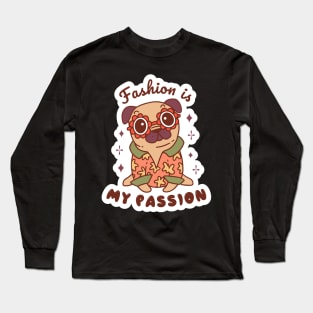 Stylish Fashion Pug Long Sleeve T-Shirt